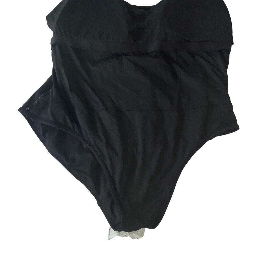 Anne Cole Classic Square Neck One-Piece black 16W - Picture 9 of 11